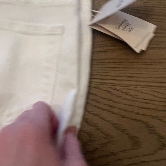 New with tags Mother denim white the hustler ankle fray the fairest of all 24 - Picture 6 of 8